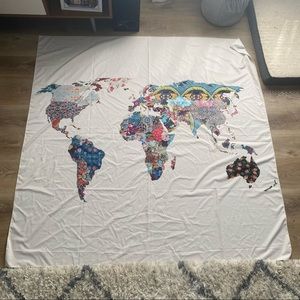 Patterned World Tapestry